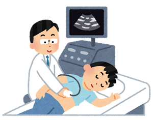 エコー検査 イラスト